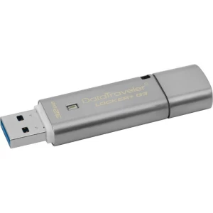 MEMORIE USB 3.0 KINGSTON 32 GB, cu capac, carcasa metalic, argintiu, &quot;DTLPG3/32GB&quot;