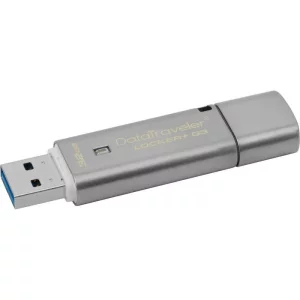 MEMORIE USB 3.0 KINGSTON 32 GB, cu capac, carcasa metalic, argintiu, &quot;DTLPG3/32GB&quot;