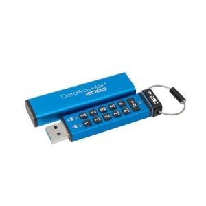 MEMORIE USB 3.1 KINGSTON 8 GB, cu capac | cu cifru, carcasa plastic, albastru, &quot;DT2000/8GB&quot;