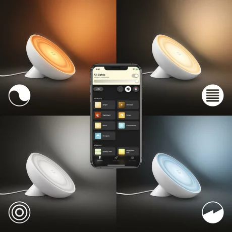 VEIOZA smart PHILIPS, LED, soclu integrat, putere 7.1 W, tip lumina multicolora, 500 lumeni, alimentare 220 - 230 V, &quot;000008718699770983&quot;