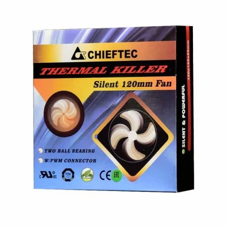 VENTILATOR CHIEFTEC PC 120x120x25 mm, 4-pin PWM &quot;AF-1225PWM&quot;