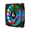 VENTILATOR CHIEFTEC PC 120x120x25 mm, ADD RGB LED, 3 buc. in pachet &amp;amp; HUB &amp;amp; telecomanda &quot;CF-3012-RGB&quot;