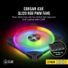 VENTILATOR CORSAIR, pt PC, 120 mm, 1500 rpm, LED RGB, pack 3 ventilatoare, &quot;CO-9050098-WW&quot;