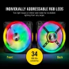 VENTILATOR CORSAIR, pt PC, 120 mm, 1500 rpm, LED RGB, pack 3 ventilatoare, &quot;CO-9050098-WW&quot;