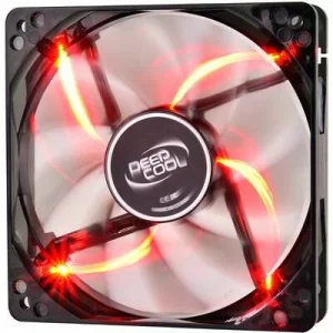 VENTILATOR DEEPCOOL PC 120x120x25 mm, 4 red LED, Hydro Bearing, &quot;WIND BLADE 120 RED&quot;