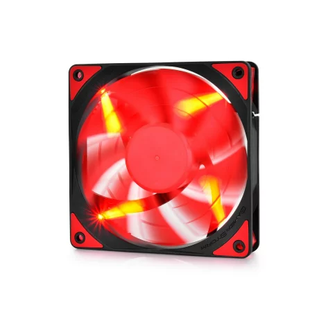 VENTILATOR DEEPCOOL PC 120x120x25 mm,  red LED, PWM, Fluid Dynamic Bearing, MTBF 100.000 ore, pale dual-layer detasabile, &quot;TF120 RED&quot;