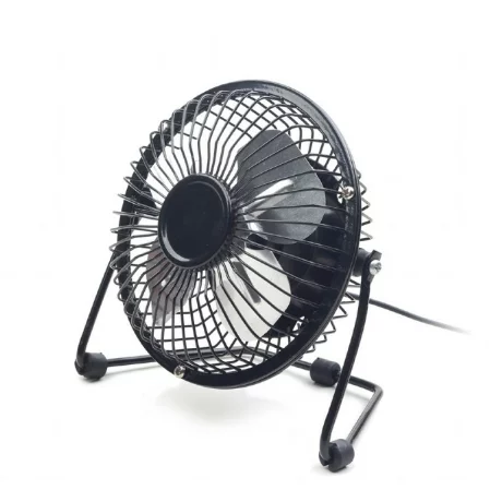 VENTILATOR GEMBIRD de birou, 4&quot; 145x141mm, corp de metal, functie inclinare pt ajustare flux de aer, on-off, black, Gembird &quot;NF-03&quot;