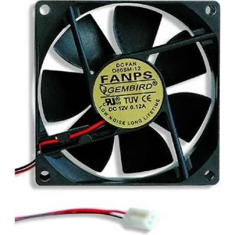 VENTILATOR GEMBIRD, pt sursa PC, 80 mm, 2000 rpm, &quot;FANPS&quot;