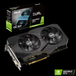 PLACA VIDEO ASUS NVIDIA Dual GeForce GTX 1660 SUPER OC EVO, 6 GB GDDR6 192 biti, PCI Express 3.0 x 16, HDMI, DVI, Display Port, sistem racire aer activ, &quot;DUAL-GTX1660S-O6GE&quot;