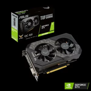 PLACA VIDEO ASUS NVIDIA TUF Gaming GeForce GTX 1650 SUPER, 4 GB GDDR6 128 biti, PCI Express 3.0 x 16, HDMI, DVI, Display Port, sistem racire aer activ, &quot;TUF-GTX1650S-O4G-G&quot;