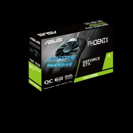 PLACA VIDEO ASUS NVIDIA Phoenix GeForce GTX 1660 SUPER OC, 6 GB GDDR6 192 biti, PCI Express 3.0 x 16, HDMI, DVI, Display Port, sistem racire aer activ, &quot;PH-GTX1660S-O6G&quot;