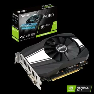 PLACA VIDEO ASUS NVIDIA Phoenix GeForce GTX 1660 SUPER OC, 6 GB GDDR6 192 biti, PCI Express 3.0 x 16, HDMI, DVI, Display Port, sistem racire aer activ, &quot;PH-GTX1660S-O6G&quot;