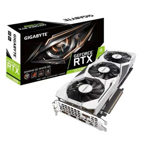 PLACA VIDEO GIGABYTE NVIDIA GeForce RTX 2070 SUPER Gaming OC White 8G, 8 GB GDDR6 256 biti, PCI Express 3.0 x 16, HDMI x 3, Display Port x 3, USB Type-C, sistem racire aer activ, &quot;N207SGAMINGOCWHITE&quot;