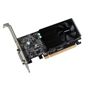 PLACA VIDEO GIGABYTE NVIDIA GeForce GT 1030 Low Profile 2G, 2 GB GDDR5 64 biti, PCI Express 3.0 x 8, HDMI, DVI, sistem racire aer activ, &quot;N1030D5-2GL&quot;