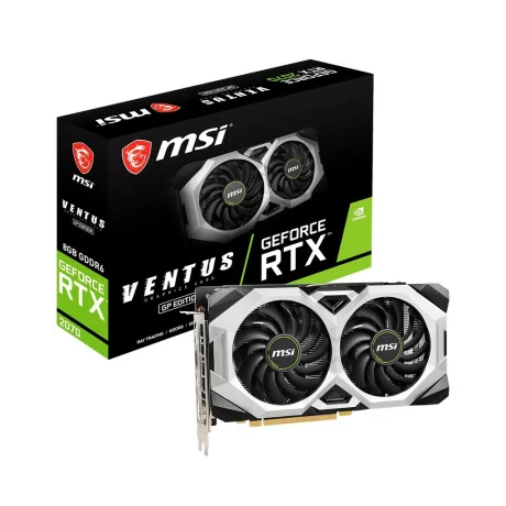 PLACA VIDEO MSI NVIDIA GeForce RTX 2070 Ventus GP, 8 GB GDDR6 256 biti, PCI Express 3.0 x 16, HDMI, DisplayPort x 3, sistem racire aer activ, &quot;RTX 2070 VENTUS GP&quot;