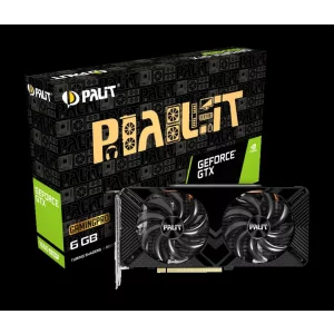 PLACA VIDEO Palit NVIDIA GeForce GTX 1660 SUPER GP, 6 GB GDDR6 192 biti, PCI Express 3.0 x 16, HDMI, DisplayPort, DVI, sistem racire aer activ, &quot;NE6166S018J9-1160A&quot;