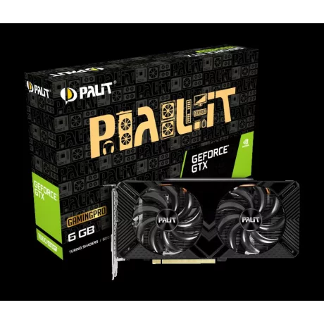 PLACA VIDEO Palit NVIDIA GeForce GTX 1660 SUPER GP, 6 GB GDDR6 192 biti, PCI Express 3.0 x 16, HDMI, DisplayPort, DVI, sistem racire aer activ, &quot;NE6166S018J9-1160A&quot;