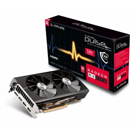 PLACA VIDEO  SAPPHIRE AMD Radeon RX 570, 8 GB GDDR5 256 biti, PCI Express 3.0 x 16, HDMI x 2 , DisplayPort x 2, sistem racire aer activ, &quot;11266-75-20G&quot;