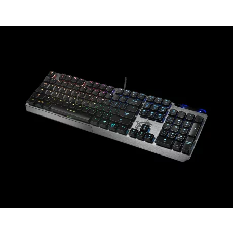 TASTATURA MSI - gaming, &quot;Vigor GK50&quot;, cu fir, 104 taste, format standard , mecanica, switch Kalih Low profile, USB, negru, &quot;S11-04US254-GA7&quot; (include TV 0.75 lei)