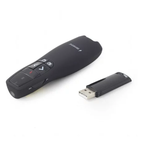 PRESENTER GEMBIRD , wireless | laser 2.4 GHz, max. 10 m, alimentare baterii AAA x2, negru, &quot;WP-L-02&quot; (include TV 0.15lei)