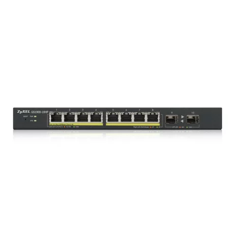 SWITCH PoE ZYXEL, &quot;GS1900-10HP&quot;port Gigabit x 8, SFP SFP x 2, managed, rackabil, carcasa metalica, &quot;GS1900-10HP-EU0101&quot;