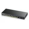 SWITCH PoE ZYXEL, &quot;GS1900-10HP&quot;port Gigabit x 8, SFP SFP x 2, managed, rackabil, carcasa metalica, &quot;GS1900-10HP-EU0101&quot;