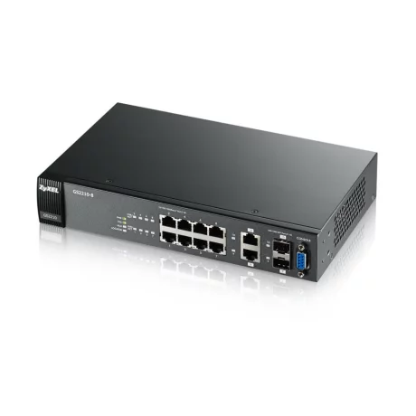 SWITCH ZYXEL, GS2210-8, porturi Gigabit x 8, SFP x 2, managed, rackabil, carcasa metalica, &quot;GS2210-8-EU0101F&quot;